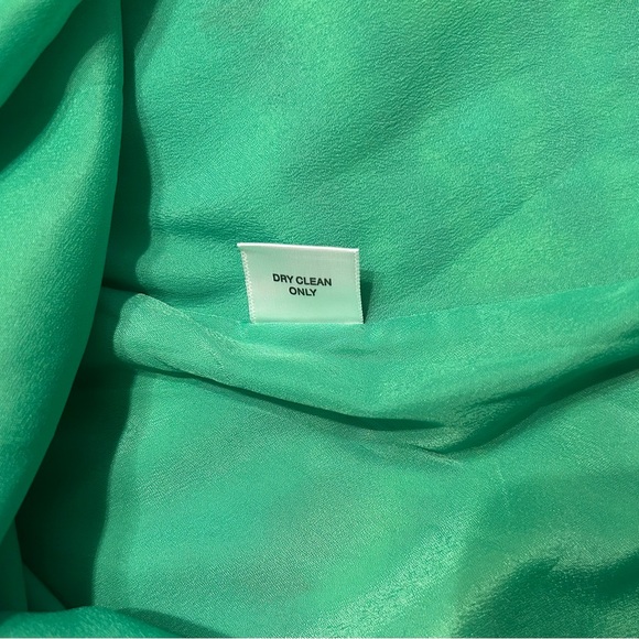 Rieley Collection Silk Slip Dress Size Medium Green Multi NWT - Picture 6 of 8